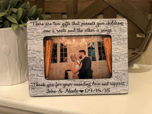 Personalized Wedding Thank You Gift For Parents Of Bride & Groom There Are Two Gifts That Parents Give Children...