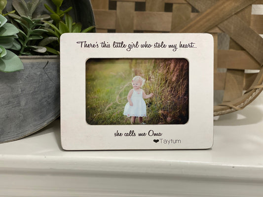 Personalized Oma or Mimi Frame – Gift for Grandma from Grandkids – Custom 4x6 Picture Frame Keepsake for Mother’s Day or Birthday
