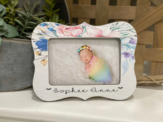 New Baby Girl Gift Personalized Baby Girl Gift Love At First Sight Frame Ultrasound Picture Frame Baby Shower Gift