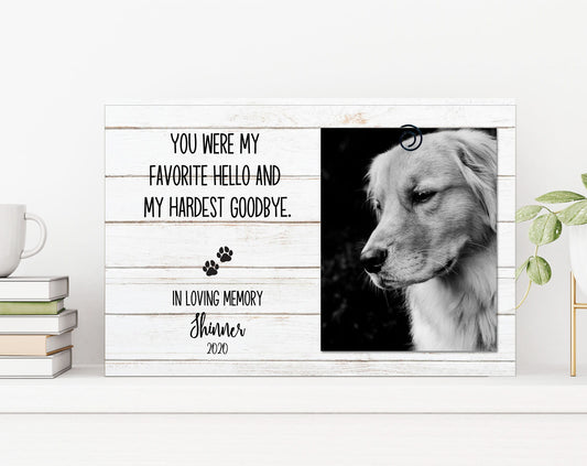 Pet Loss Gifts Personalized Pet Memorial Frame | Cat Loss Gift | Dog Loss Gift | Pet Bereavement Gift | Pet Sympathy Gift | Pet Loss Frame