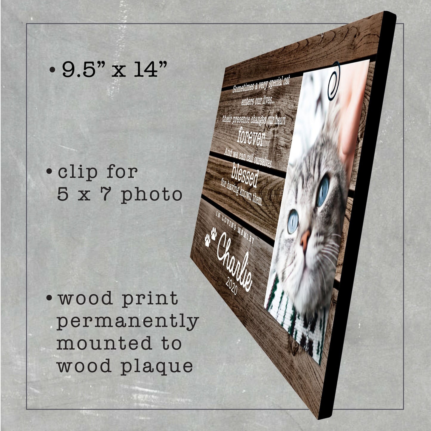Pet Loss Gifts Personalized Pet Memorial Frame | Cat Loss Gift | Dog Loss Gift | Pet Bereavement Gift | Pet Sympathy Gift | Pet Loss Frame