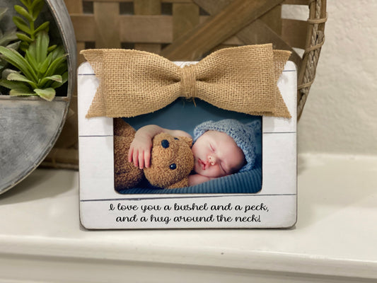 I Love You A Bushel And A Peck Grandma Gift Gift For Grandma Personalized Picture Frame Gift From Grandchild