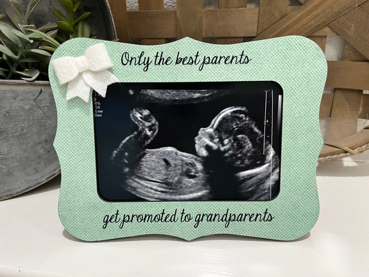 New Grandparents Gift Grandparents Gift Best Parents Get Promoted To Grandparents Picture Frame