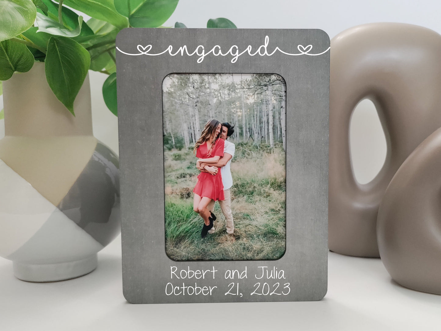 Engagement Gifts For Couple Picture Frame Engagement Gift She Said Yes Frame Personalized Wedding Frame Picture Frame Bride To Be