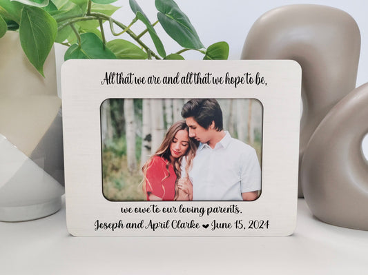 Wedding Gift For Parents Parents Of The Groom Gift Parents Of The Bride Gift Wedding Gift For Dad Wedding Gift for Mom Wedding frame