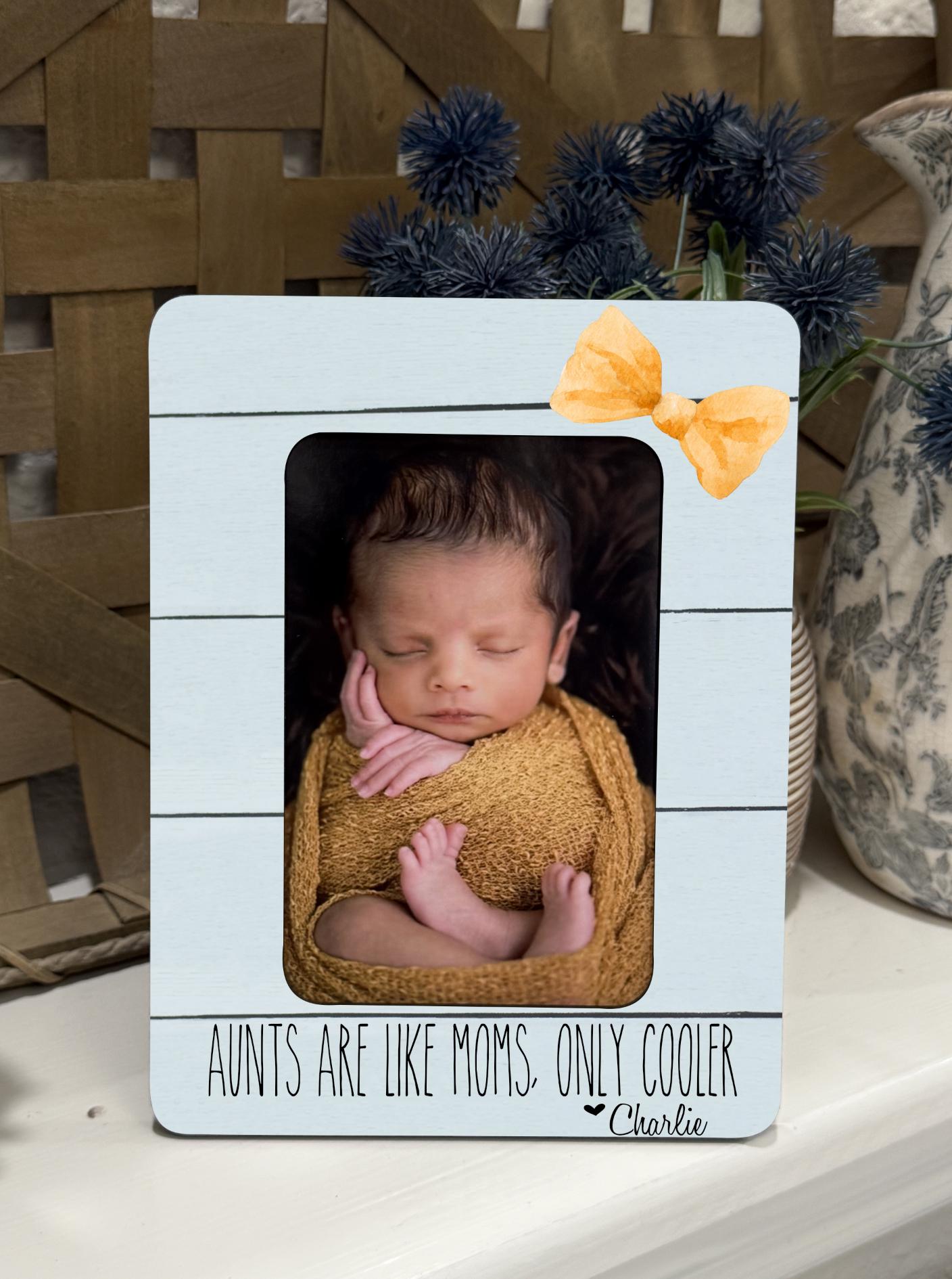 Aunt Gift Personalized Aunt Picture Frame Custom Gift For Aunt Birthday Gift For Sister New Aunt From Niece and Nephew 4x6 Photo Custom