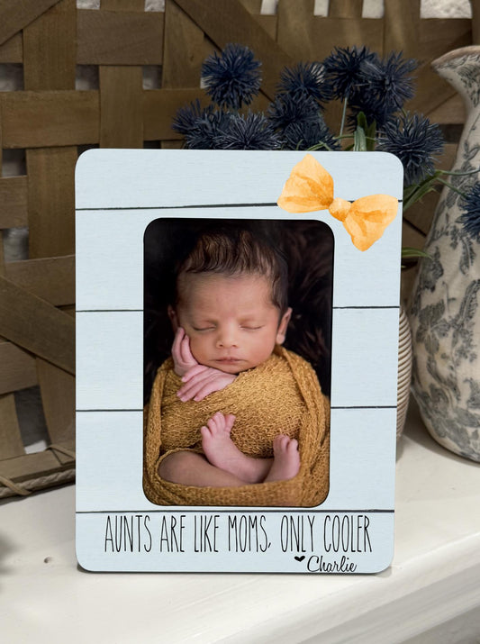 Aunt Gift Personalized Aunt Picture Frame Custom Gift For Aunt Birthday Gift For Sister New Aunt From Niece and Nephew 4x6 Photo Custom