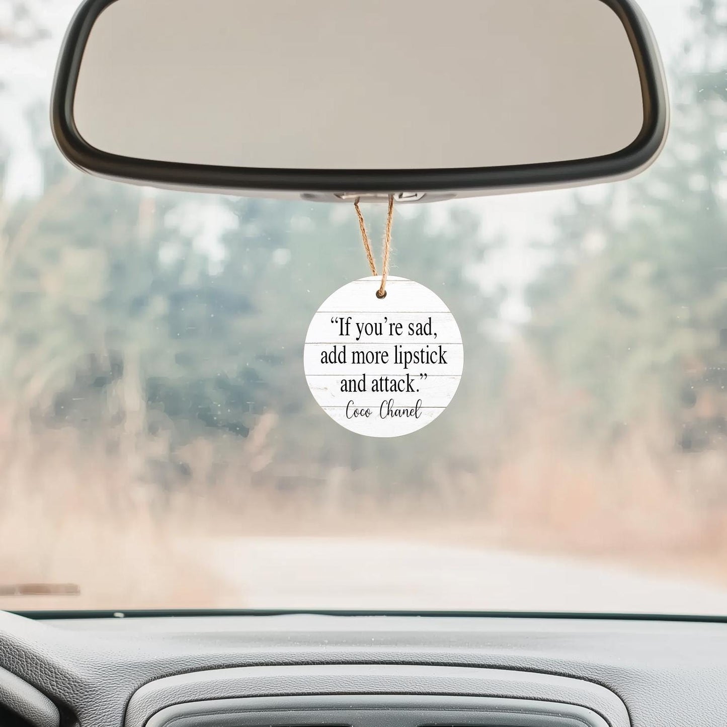 Let Them Mel Robbins Inspired Motivational Reminder Let Them Mel Robbins Inspired Personalized Message Custom Rearview Mirror Ornament