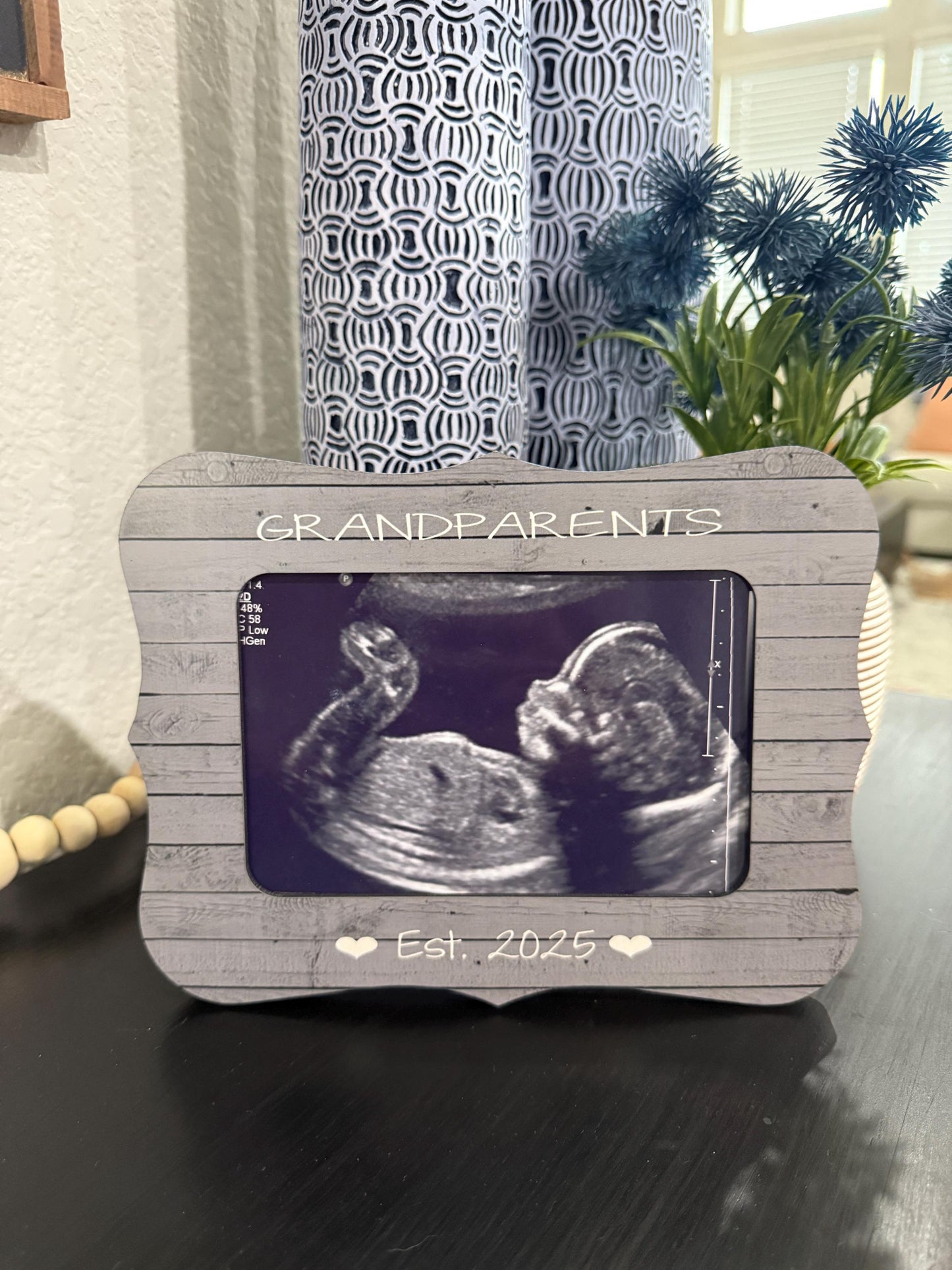Grandparents EST. 2025 Frame β First-Time Grandparent Gift, Pregnancy Reveal, Baby Announcement, Custom Grandparent Keepsake
