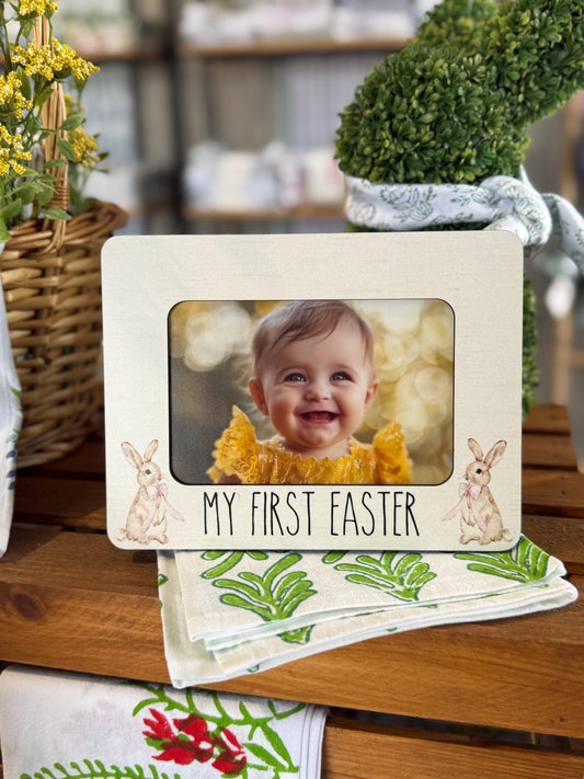 My First Easter Frame Baby Easter Keepsake Personalized Easter Gift First Easter Photo Frame Newborn Easter Decor Bunny Picture Frame 4x6