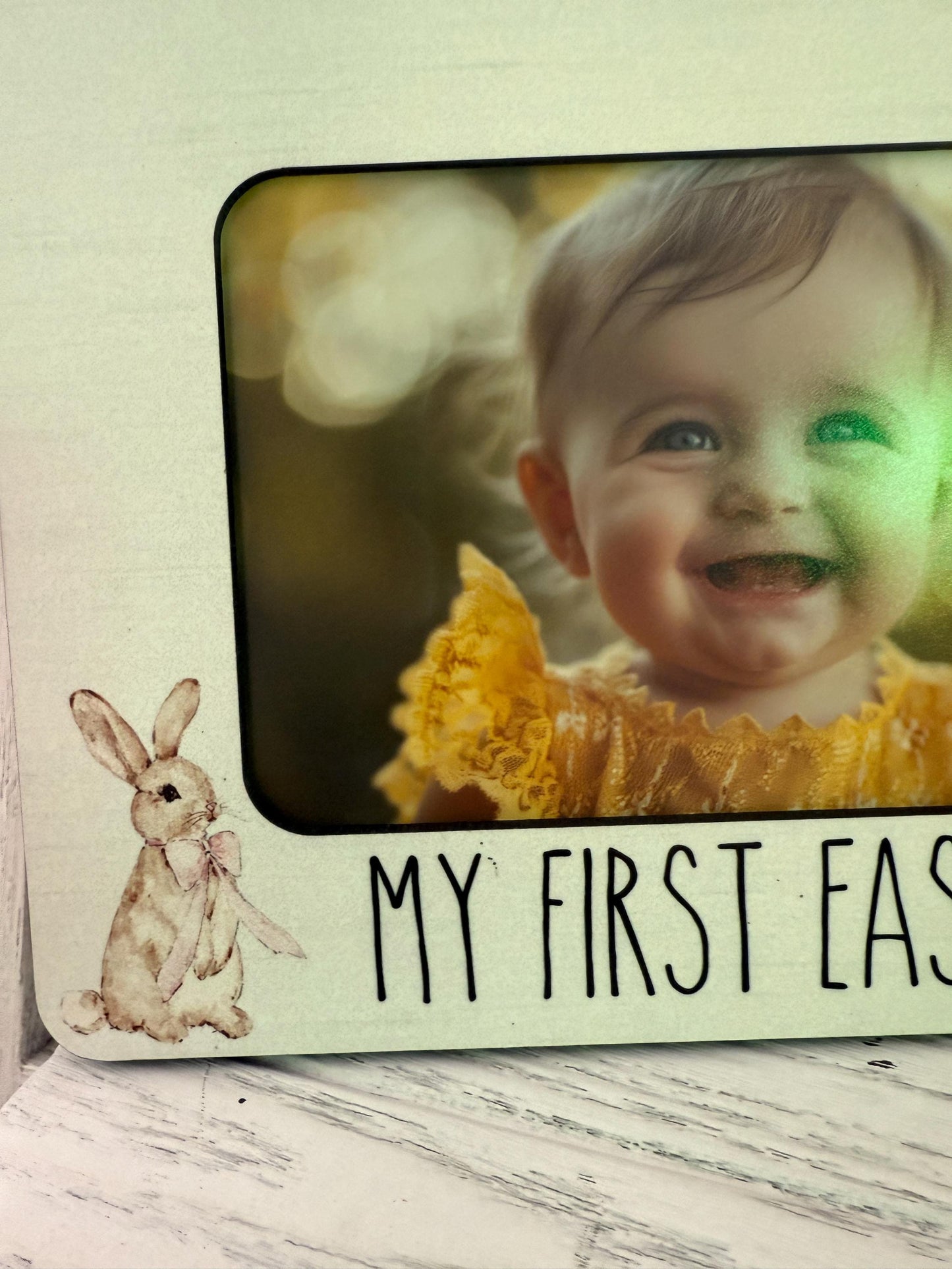 My First Easter Frame Baby Easter Keepsake Personalized Easter Gift First Easter Photo Frame Newborn Easter Decor Bunny Picture Frame 4x6