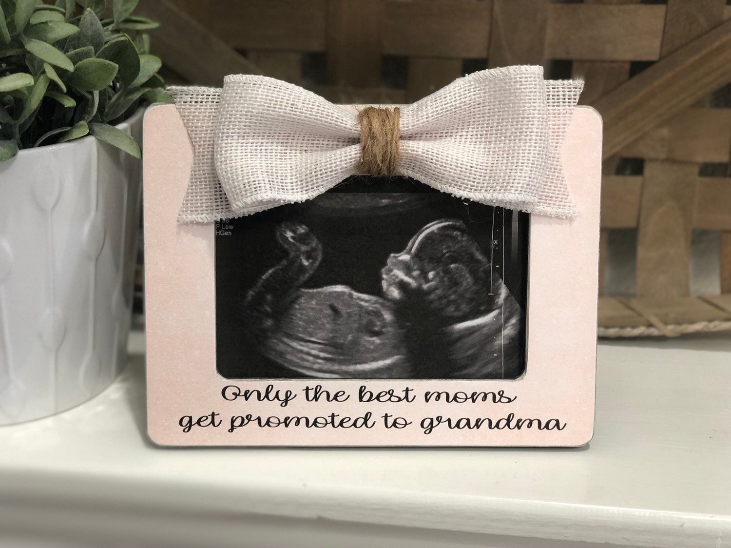 New Grandma Gift Grandma Gift The Best Moms Get Promoted To ... 4x6 Picture Frame Gift For Grandma