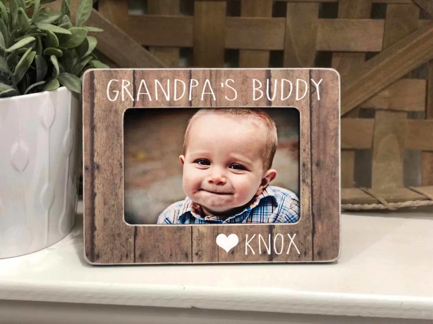Grandpa Personalized Birthday Gift Christmas Gift Grandpa I Love My Grandpa Grandpa Personalized Gift 4x6 Picture Frame Custom