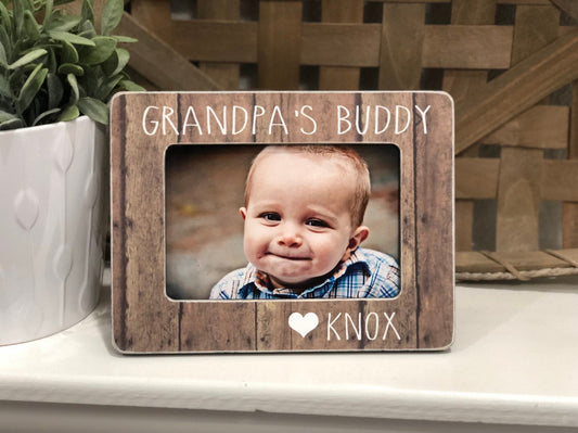 Grandpa Personalized Birthday Gift Christmas Gift Grandpa I Love My Grandpa Grandpa Personalized Gift 4x6 Picture Frame Custom