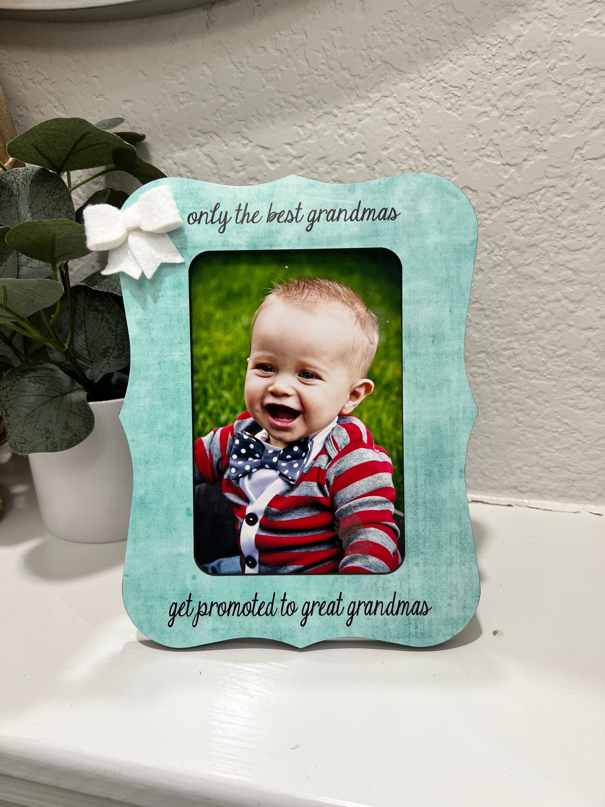 Personalized Great Grandma Gift – Gift from Grandchild, I Love My Great Grandma Frame, Custom 4x6 Picture Frame, Grandparent Keepsake
