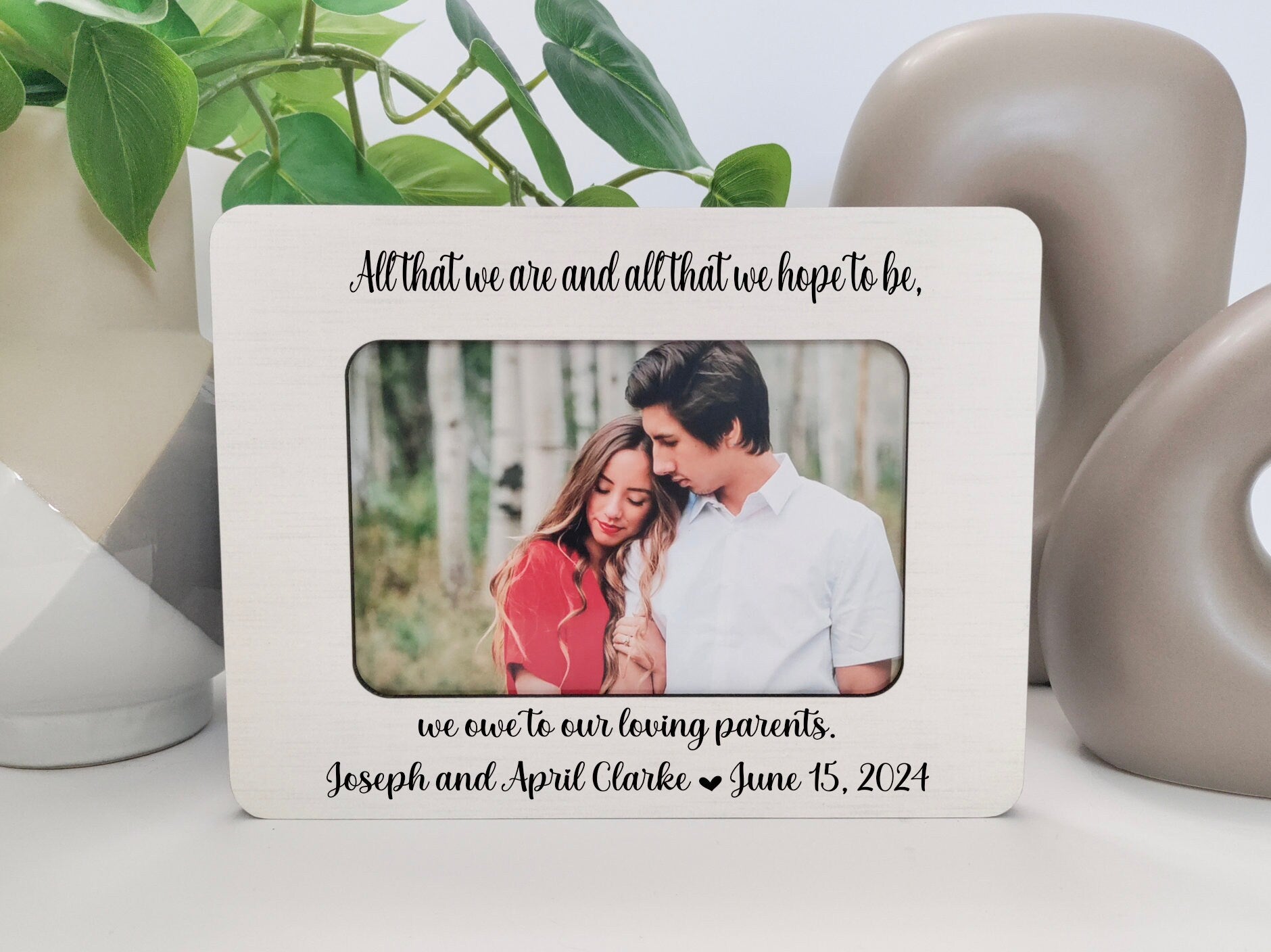 Wedding Gift For Parents Parents Of The Groom Gift Parents Of The Bride Gift Wedding Gift For Dad Wedding Gift for Mom Wedding frame