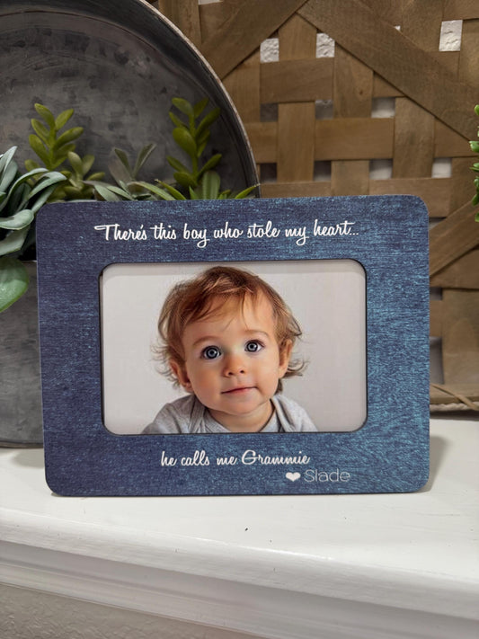 Grammie Gift for Grammie Birthday Gift for Grandma Custom Frame Grammie Gift Personalized Picture Frame for Grammie