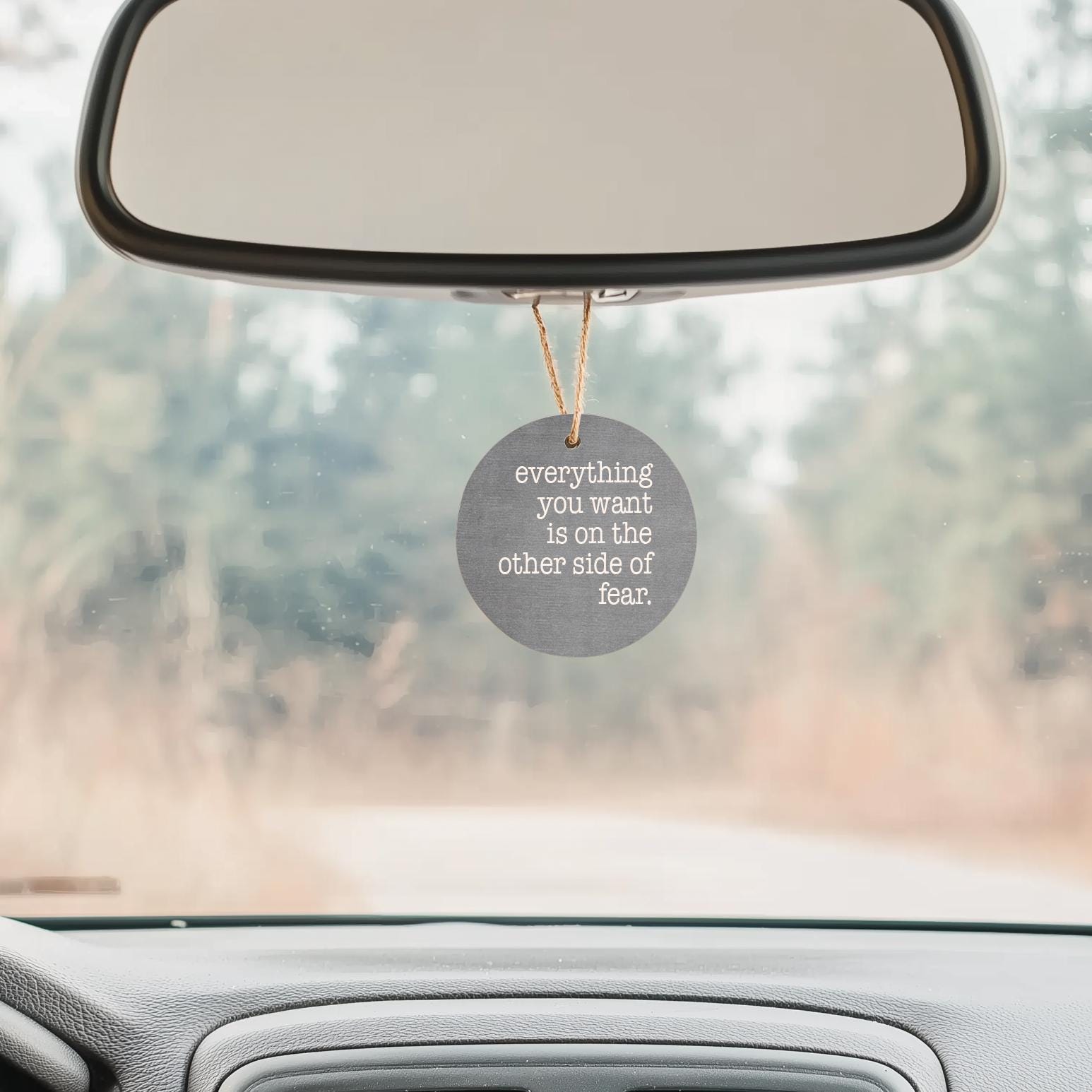 Let Them Mel Robbins Inspired Motivational Reminder Let Them Mel Robbins Inspired Personalized Message Custom Rearview Mirror Ornament