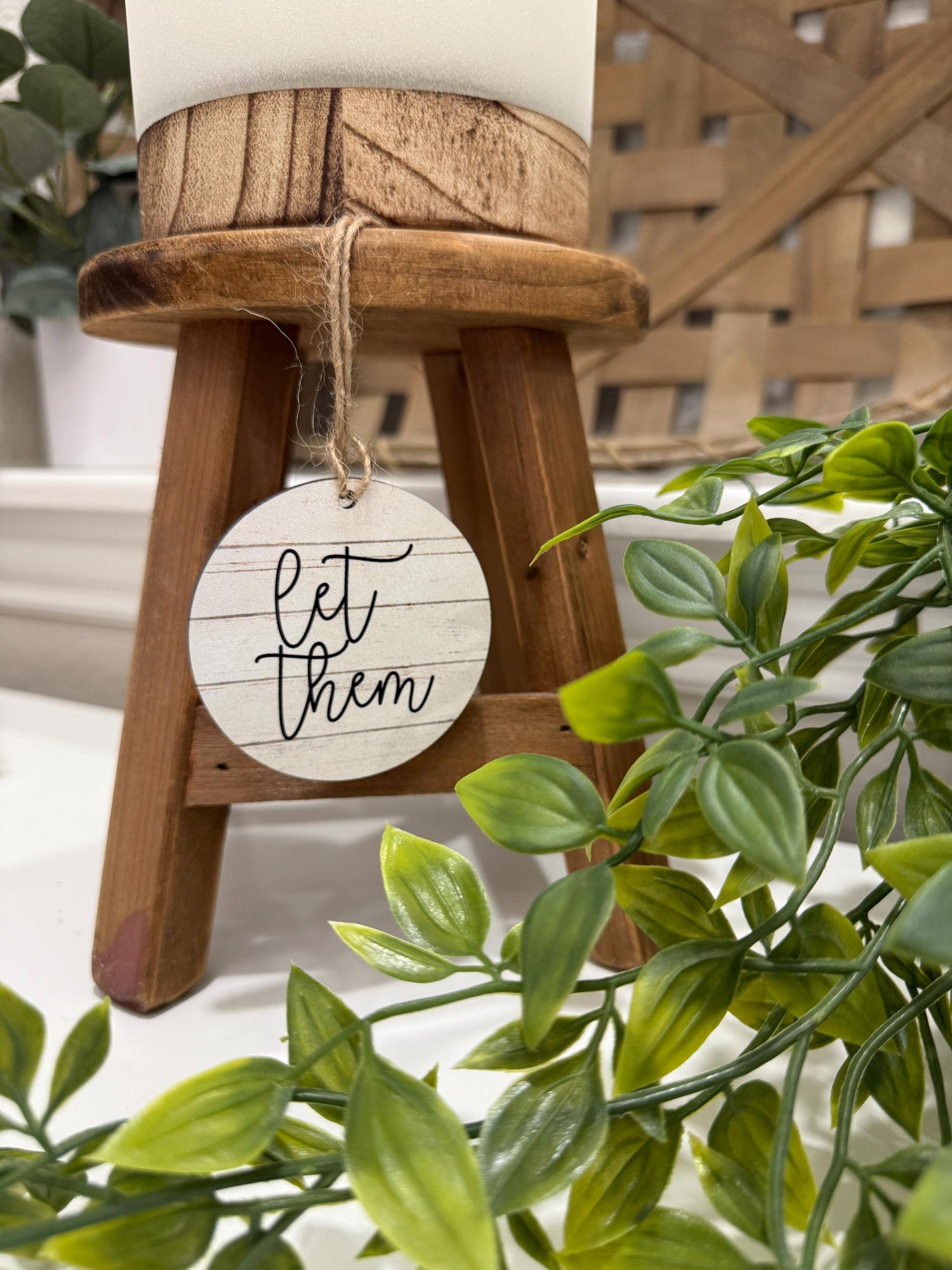 Let Them Mel Robbins Inspired Motivational Reminder Let Them Mel Robbins Inspired Personalized Message Custom Rearview Mirror Ornament