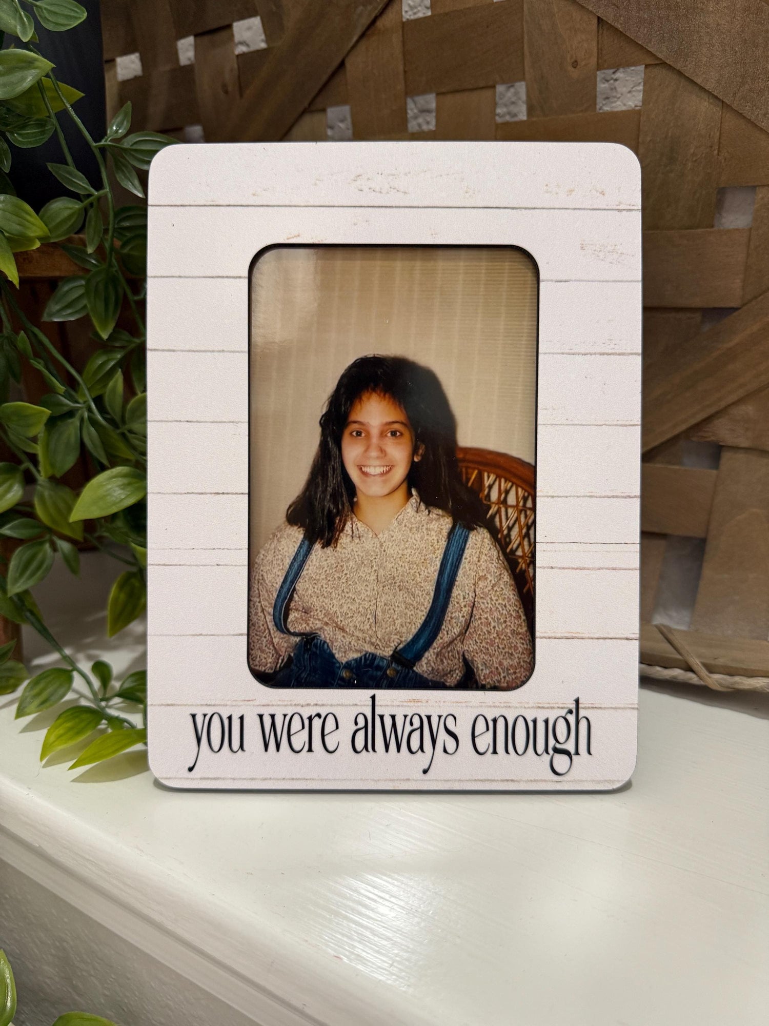 You Were Always Enough Frame – Self-Love Affirmation Gift, Inner Child Healing Decor, Motivational Wall Art, Therapy Keepsake, Mindset Shift