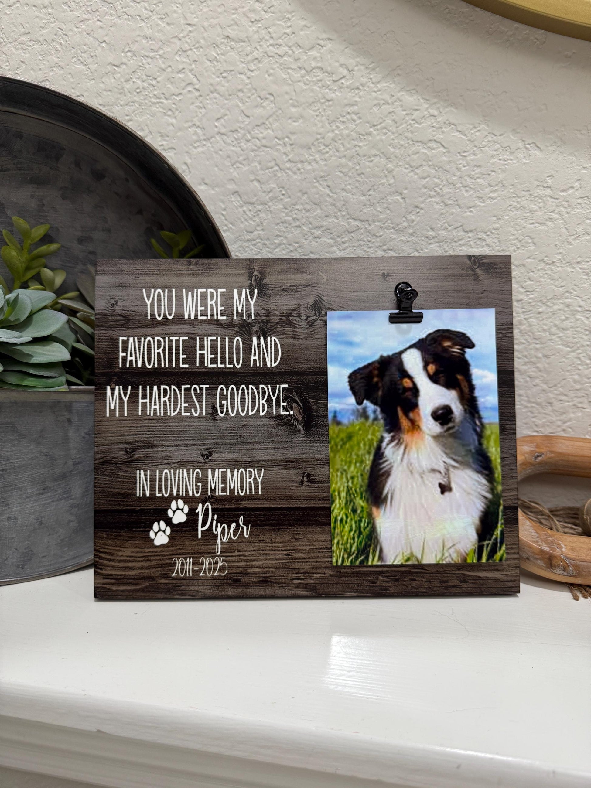 Personalized Cat Memorial Frame | Pet Loss Gift for Cat Lovers | Rainbow Bridge Pet Sympathy Gift | Custom Pet Bereavement Keepsake