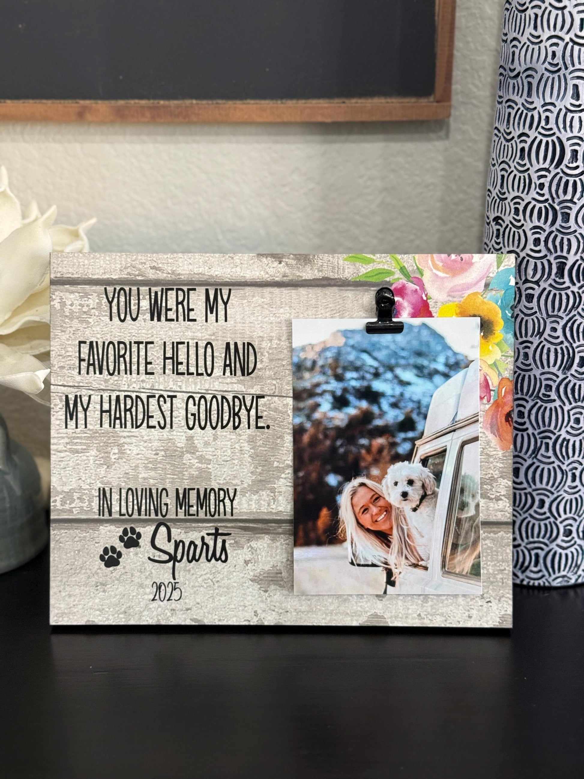 Personalized Cat Memorial Frame | Pet Loss Gift for Cat Lovers | Rainbow Bridge Pet Sympathy Gift | Custom Pet Bereavement Keepsake
