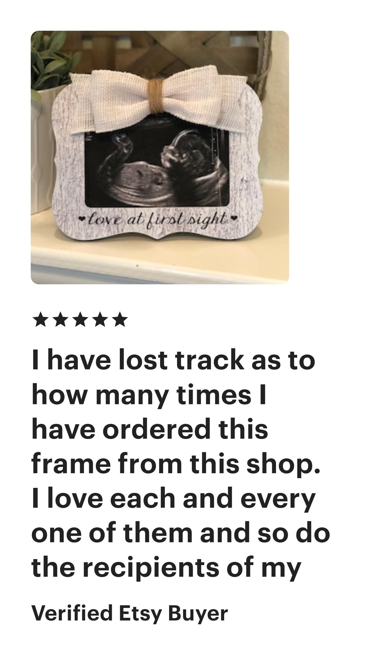Love At First Sight Picture Frame Ultrasound Picture Frame New Baby Gift Sonogram Frame