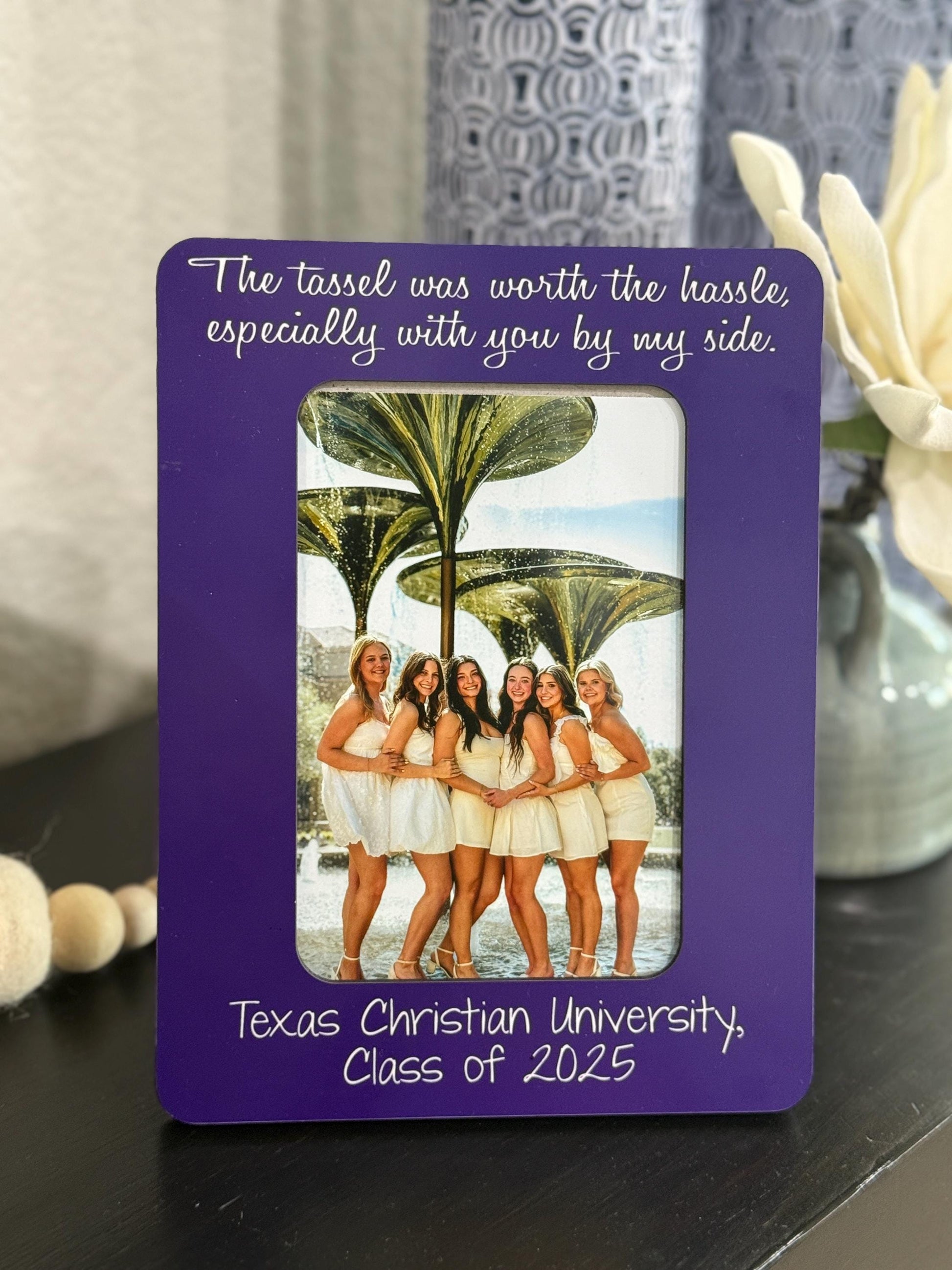 Graduation Picture Frame for College Girls – Personalized Grad Gift for Best Friends, Roommates, or Class of 2025 Custom Graduation Keepsake