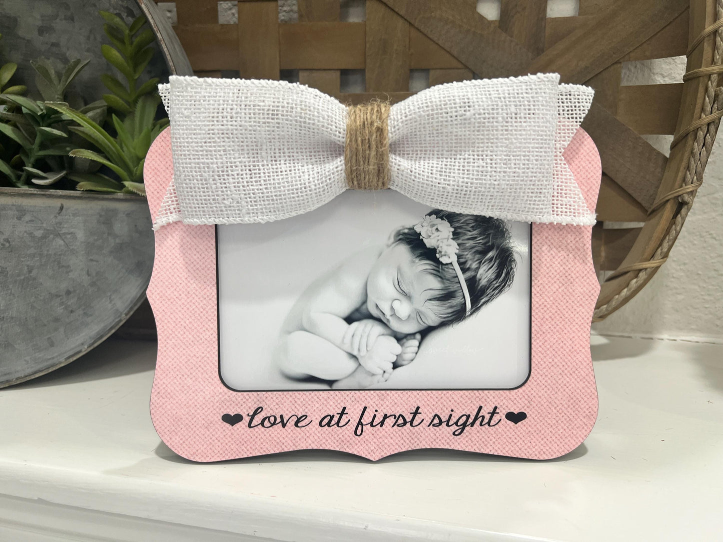Love At First Sight Picture Frame Ultrasound Picture Frame New Baby Gift Sonogram Frame