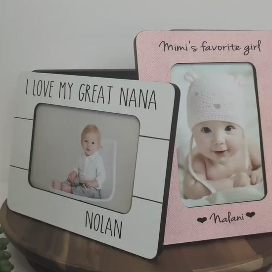 First Grandchild Ultrasound Frame – New Grandparent Announcement Gift, Pregnancy Reveal for Parents, Personalized Baby Announcement Keepsake