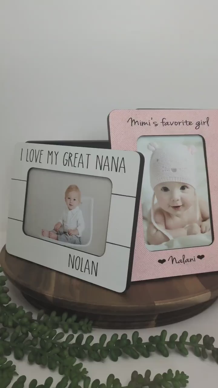 First Grandchild Ultrasound Frame – New Grandparent Announcement Gift, Pregnancy Reveal for Parents, Personalized Baby Announcement Keepsake
